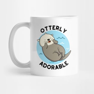 Otterly Adorable Utterly Cute Otter Pun Mug